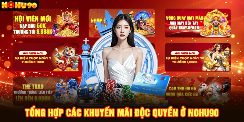 Tổng hợp các khuyến mãi độc quyền ở Nohu90